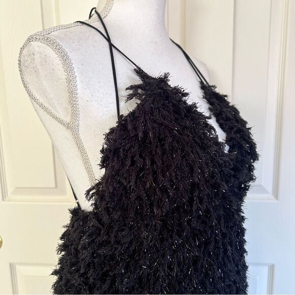 For Love & Lemons Kamara Black Mini Dress Medium NEW MSRP $198 - Picture 5 of 10